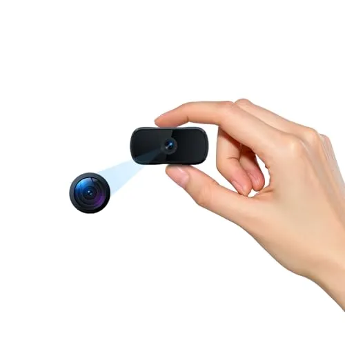 Mini Tragbare Haus überwachungskamera,1080P HD Indoor Sicherheits kamera | Bewegungserkennung,Schwerkraft-Sensor,Nachtsichtfunktion,Betreuung von Babys und Sicherung von Eigentum,Kein WLAN,keine Apps