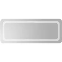 vidaXL LED-Badspiegel 40x100 cm - Stylischer Badspiegel mit IP65-Schutzart, wasserdicht und ideal für jedes Badezimmer. Ausgestattet mit praktischer USB-Schnittstelle und einfacher Montage für vertikale oder horizontale Anbringung.
