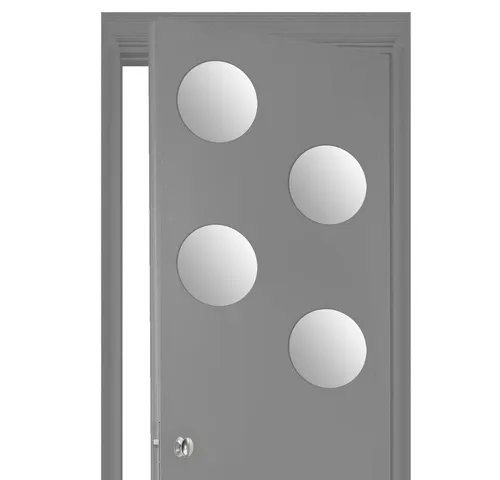 Atmosphera Selbstklebende Spiegel - Set mit 4 runden Wandspiegeln - Verleihen Sie Ihrem Raum mit diesen eleganten, selbstklebenden Spiegeln das gewisse Etwas. Ideal zur Dekoration in Flur, Badezimmer oder Schlafzimmer – einfach anzubringen und vielseitig einsetzbar.