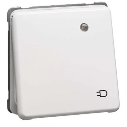 Peha Standard Steckdose mit Kontrolllicht und Klappdeckel