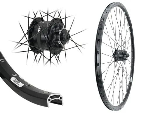 Aggro-X 28 Zoll Vorderrad mit Nabendynamo - Laufrad mit Hohlkammer V-Profil und 6V/3W Nabendynamo, ideal für zuverlässige Beleuchtung und optimale Stabilität beim Radfahren.