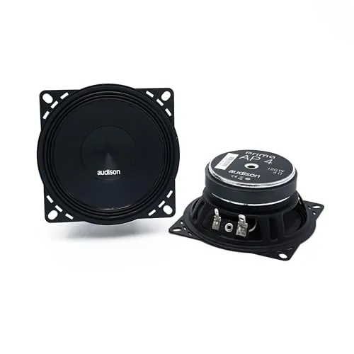 Audison AP 4 Midbass Lautsprecher 10cm - 40W - Car-HiFi-Lautsprecher mit breitem Frequenzgang von 80Hz bis 7,5kHz und hoher Empfindlichkeit von 91 dB für erstklassigen Klang im Auto.