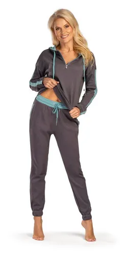 Consult-Tex Hausanzug Damen Hausanzug Homewear Suit (Spar-Set, 1 Stück) Freizeitanzug / Hausanzug mit Streifenmuster