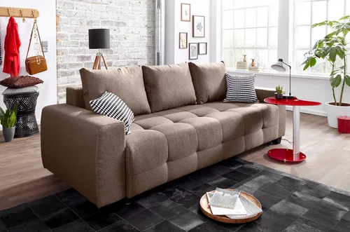 COLLECTION AB Schlafsofa Bella mit Bettfunktion in braun von OTTO home