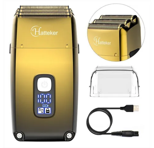HATTEKER Elektrorasierer RSCW-767, Aufsätze: 1, Langhaartrimmer, Folienrasierer Barttrimmer, Wat&Dry