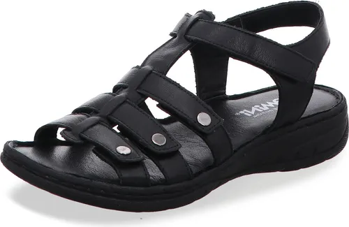 Gemini Sandaletten in Schwarz, Gr. 40 mit Klettverschluss - Elegante Gemini Damen Sandaletten in Schwarz, ideal für jeden Anlass. Der praktische Klettverschluss sorgt für einfachen Tragekomfort und optimale Anpassung. Genießen Sie den flexiblen Tragekomfort mit der hochwertigen Lederverarbeitung.
