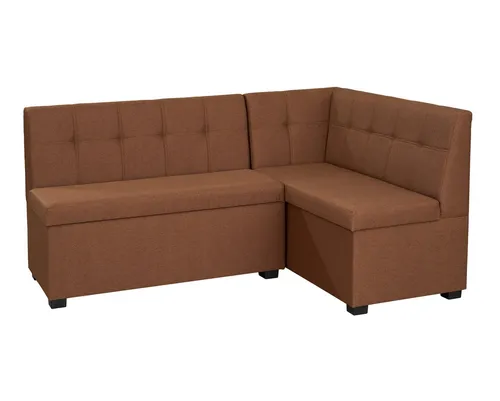 Rodnik Eckbank Komo, mit Stauraum, bequem und modern in braun von Rodnik