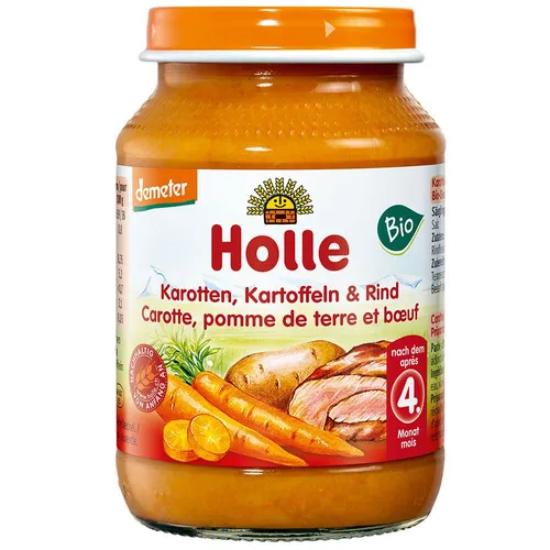 HOLLE Karotten Kartoffel und Rind 190 g