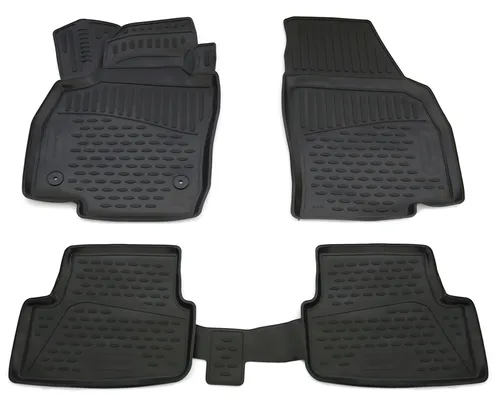 Gummifußmatten für Seat Arona ab 2017- 3D Passform Hoher Rand Gummimatten Set