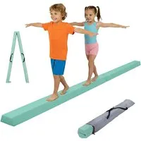TRUTZHOLM Klappbarer Schwebebalken 270cm Mintgrün – Flexibles Gleichgewichtstraining - Klappbarer Schwebebalken von TRUTZHOLM (Länge 270 cm) für effektives Gleichgewichtstraining zuhause. Mit praktischem Klappmechanismus und leichtem Design für einfache Handhabung und Aufbewahrung.