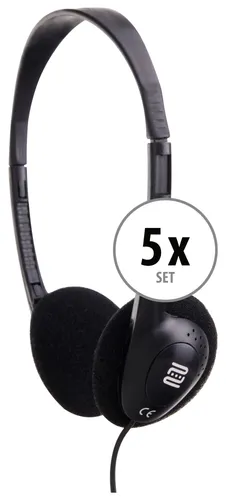 Pronomic KH-10 Leicht Kopfhörer - HiFi-Kopfhörer für vielseitige Anwendungen wie MP3-Player, TV und mehr. Leicht und bequem mit nur 50 g, ideal für stundenlangen Tragekomfort!