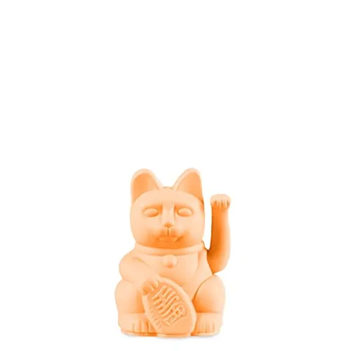 DONKEY Lucky Cat Mini | Peach - Japanische Glücksbringer Winkekatze in Pfirsich, 9,8 cm hoch