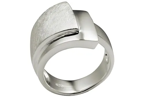 SILBERMOOS XL XXL Ringe - Eleganter Damen Ring aus 925 Sterling Silber - Ringe für Damen in extra großen Größen 64-70, aus hochwertigem 925er Sterlingsilber, mit zeitloser Eleganz und angenehmem Tragekomfort, ideal für jeden Anlass.
