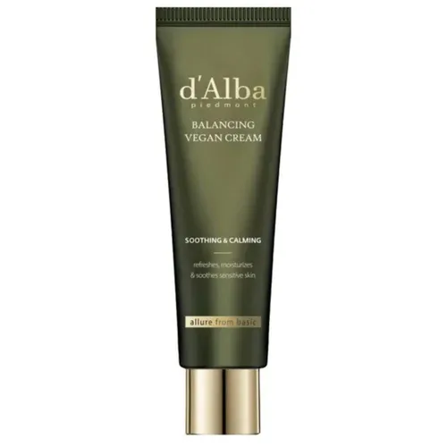 DALBA Balancing Vegan Cream 55ml - Vegane Tagespflege für Mischhaut und ölige Haut, mit Weißem Trüffelextrakt zur Förderung des hauteigenen Reparaturmechanismus und intensiver Hydratation.