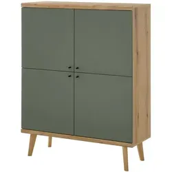 Furn.Design Highboard Juna in grün von Furn.Design