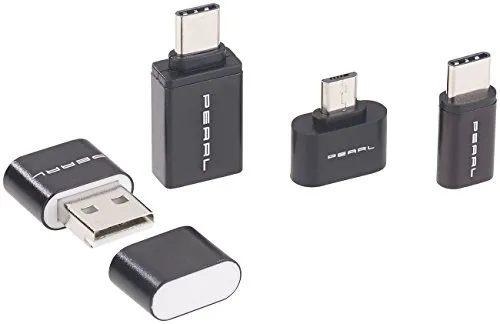 PEARL Micro SD Adapter: microSD-Kartenleser & USB-OTG-Adapter-Set für Micro-USB & USB Typ C (Micro SD Adapter USB, Kartenleser c, microSDHC Speicherkarten)