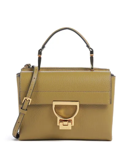 Coccinelle Arlettis Handtasche aus Leder 19 cm in Oliv - Elegante Handtasche von Coccinelle aus hochwertigem Leder. Mit ihrem modernen Design und dem abnehmbaren Trageriemen ist sie vielseitig einsetzbar und ideal für Alltag sowie besondere Anlässe.