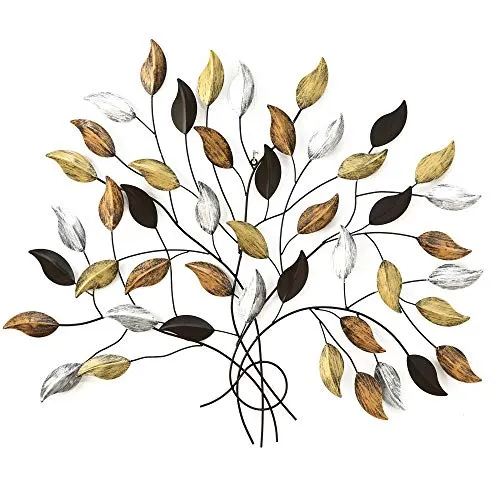 Boltze Wand Objekt Relief Eisen Blätter Baum von BOLTZE