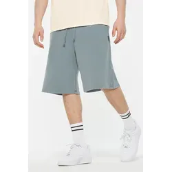 Bermudas HARLEM SOUL, Herren, Gr. XL, Normalgrößen, blau (fog blau), Material: 100% Baumwolle, unifarben, relaxed fit knielang, Hosen Bermudas, mit Elastikbund und Kordel