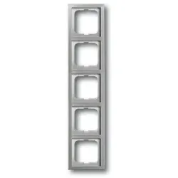 Busch-Jaeger 1725-866K - 5-fach Abdeckrahmen aus Edelstahl, flexible Gestaltung und hohe Langlebigkeit für moderne Innenräume