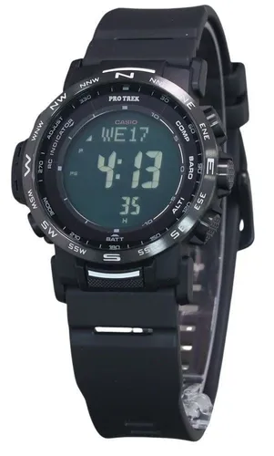 Casio Protrek PRW-35Y-1BER Herren Armbanduhr - Armbanduhr mit Solar Funk Technologie, digitaler Anzeige und Höhenmesser, ideal für Outdoor-Abenteuer und Sportler, wasserdicht bis 10 bar.