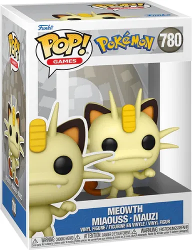 Funko Pokémon - Funko POP! Mauzi, offiziell lizenziertes Sammlerstück, ca. 11,4 cm hoch und perfekt für Pokémon-Fans