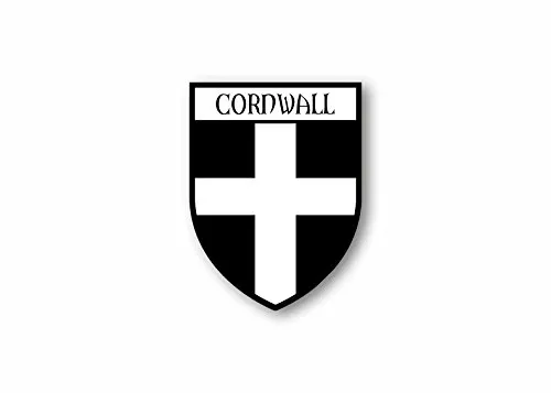 Aufkleber sticker autoaufkleber auto wappen schild flagge stadt cornwall