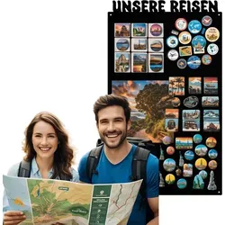 Magnettafel Schwarz 80x50cm von Anwicar