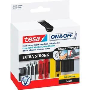 Tesa 55229 On Off Klettband extra strong stark 50 von tesa