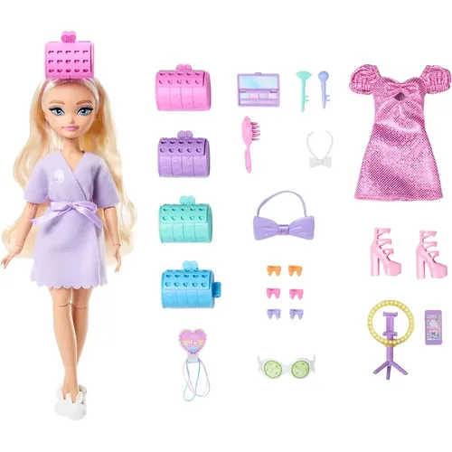 Barbie Dream Besties Malibu Get Ready With Me Haarspiel-Puppe (JGG38) - Puppen: Kreatives Haarspiel mit der Barbie-Puppe für endlosen Spaß und stylische Looks, ideal für kleine Fashionistas.