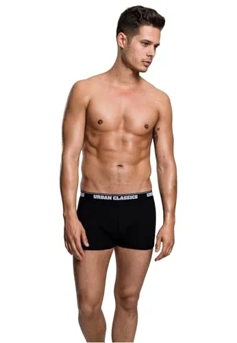 Urban Classics Herren Boxershorts Modal Boxer Shorts 2er Pack, Schwarz (Black 7), Medium