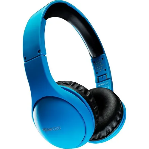 Boompods Foldable Headphones mic Blue