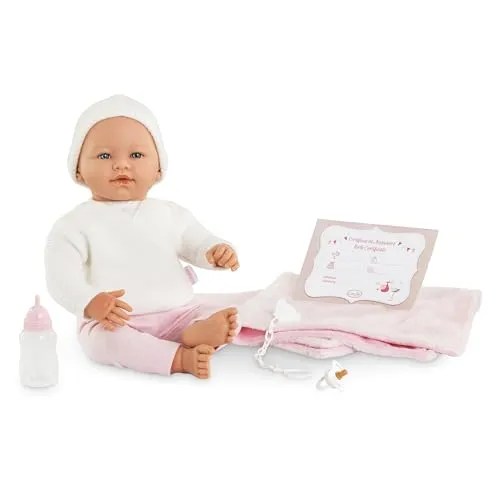 Corolle Mon Grand Poupon - 42 cm Babypuppe - Weich- & Stoffpuppen – Realistische Puppe mit Vanilleduft, beweglichen Gliedmaßen und umfangreichem Zubehör für empathisches Rollenspiel ab 3 Jahren.