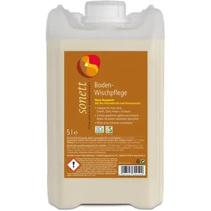 Sonett Boden-Wischpflege 5 Liter - Natürliche Pflege für alle Böden - Bodenreiniger für Holz, Kork, Parkett und mehr. Schützt und pflegt mit einem natürlichen Wachsfilm, 100 % biologisch abbaubar und ohne Schichtenbildung.