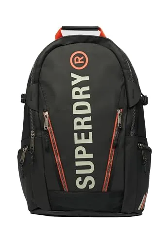 Superdry Damen Tarp Rucksack Schwarz/Pelikan 1SIZE