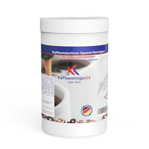 Kaffeereiniger24 - Siebträger Reiniger, Reinigungspulver, Kaffeefettlöser für Siebträgermaschine 1000g - vielfältig einsetzbarer Brühgruppen Reiniger - auch als Kaffeekannenreiniger geeignet