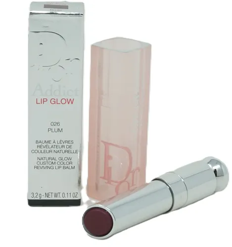 Dior Addict Lip Glow Lippenbalsam 3,2g Plum 026 - Der transparente Lippenbalsam sorgt für einen natürlichen Glanz und pflegt die Lippen intensiv. Ideal für eine geschmeidige Lippenpflege im Alltag.