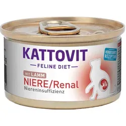 Kattovit Spezialfutter für Katzen Niere/Renal mit Lamm 85 g