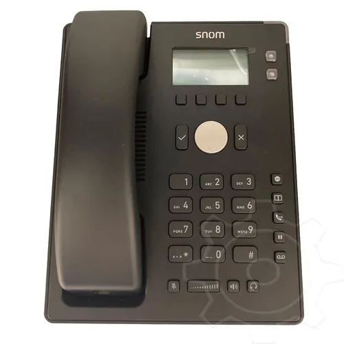 Snom D120 VoIP-Telefon - Festnetztelefon mit dreiweg Anruffunktion und zwei SIP-Leitungen, ideal für effiziente Kommunikation im Büro.