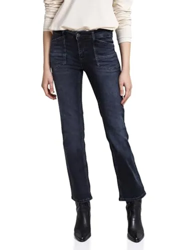Street One Studio Bootcut Jeans Blue Black Washed 33