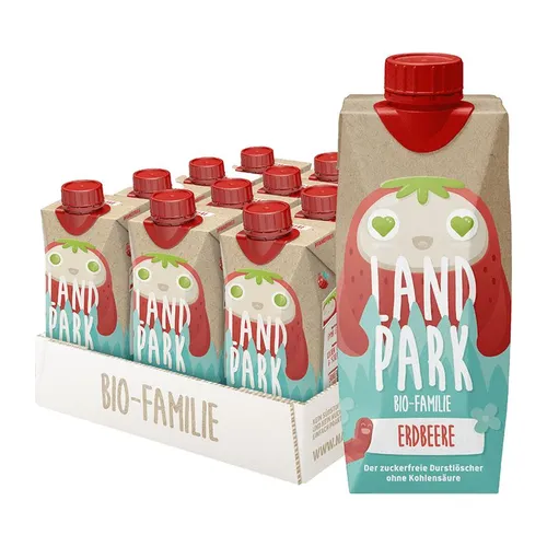 Landpark BIO-Familie Erdbeere 0,5 L Tetra Pak von Landpark