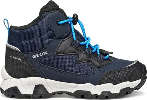 Geox GEOX MAGNETAR Kinder Winterstiefel, Warmfutter in Blau - Stiefel mit bahnbrechender RESPIRA™ Technologie für angenehmes Fußklima, ideal für den urbanen Lifestyle und bewegte Everyday-Styles.