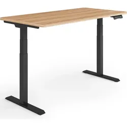 ESMART EZX-132BM Ergonomischer Steh-Sitz-Schreibtisch 120x60cm - Schreibtisch mit stufenlos elektrischer Höhenverstellung von 60,5 bis 125,5 cm, 3x Memory-Funktion und Aktivitätserinnerung für gesundes Arbeiten im Büro.