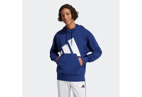 ADIDAS Herren Kapuzensweat Essentials Big Logo French Terry - Hoodie aus weichem French Terry mit großem adidas Logo, modernem Schnitt und aus mindestens 70% recycelten Materialien für nachhaltigen Komfort.
