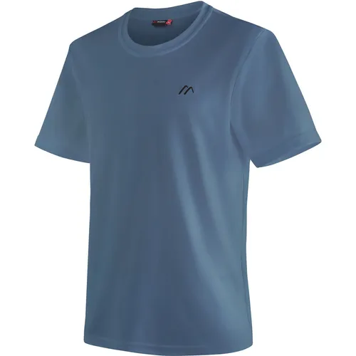 Maier Sports Walter Herren T-Shirt - Atmungsaktives Funktionsshirt mit Rundhals, ideal für Wandern und Freizeit. Aus hochwertigem Piqué-Material, mit schnelltrocknender Dryprotec Technologie und NFC-Chip für einfaches Recycling.