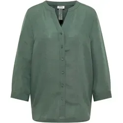 Cecil Damen Bluse mit Split Neck aus Leinenmix