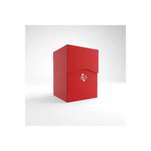Gamegenic Deck Holder 100+ Red - Robuste Deckbox für bis zu 100 doppelt gesleevte Karten, mit selbstverriegelndem Deckel und flexiblem Karten-Separator