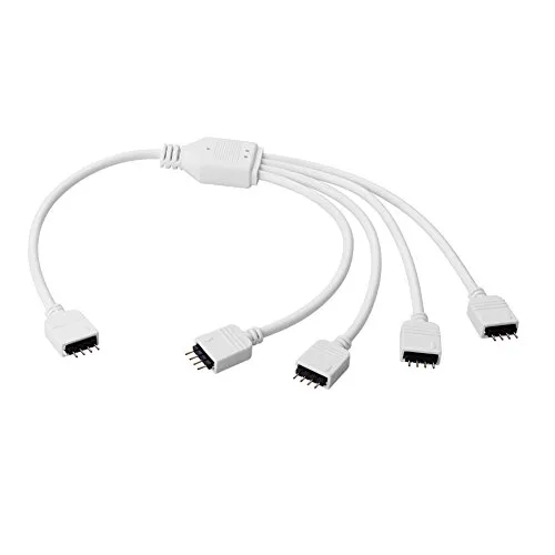 Euroharry Verlängerung Anschluss Kabel für LED RGB-Strip 4 pin, Verbinder, geeignet für LED RGB Leiste Streifen…