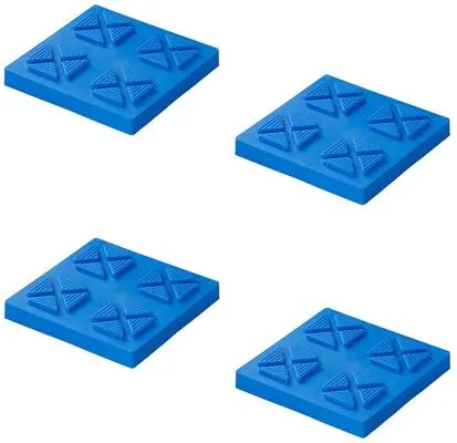 Pro Plus Stützplatten, 21x21x3,3cm, 4er Set