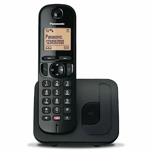 Panasonic Corp. KXTGC250SPB Telefon (1,6 Zoll), Schwarz
